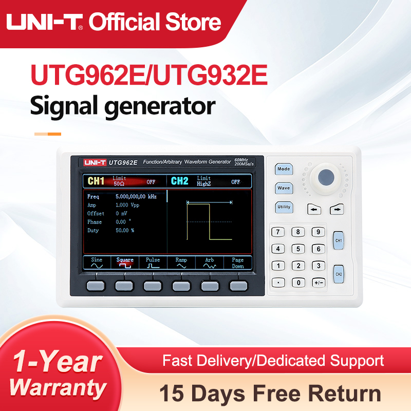 Dual Channel Arbitrary Waveform Function Generator 60Mhz - UNI-T UTG932E UTG962E Funzione Generatore di