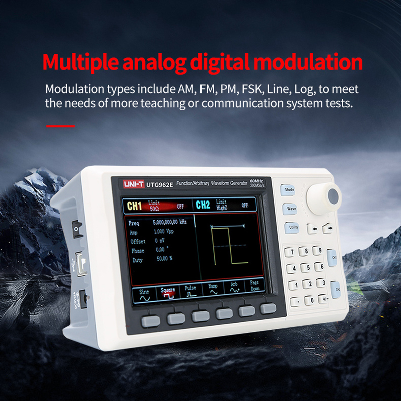 UNI-T UTG932E UTG962E Funzione - Dual Channel Arbitrary Waveform Function Generator 60Mhz recensione e prezzo