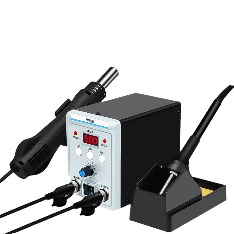 8586 Stazione di saldatura e r - Smd Rework Station Hot Air Soldering 2 In 1 recensione e prezzo